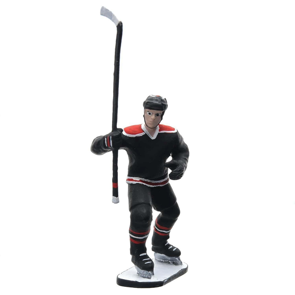 Оловянная миниатюра «Хоккей» (цвет красно-черный) в шкатулке - интернет магазин Русь Велика я фото 2