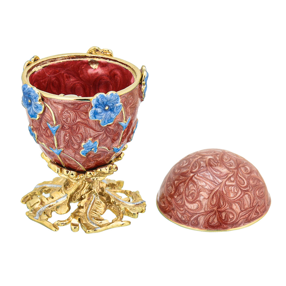 Пасхальное яйцо-шкатулка «Маки». Традиции Фаберже - интернет магазин Русь Велика я фото 1