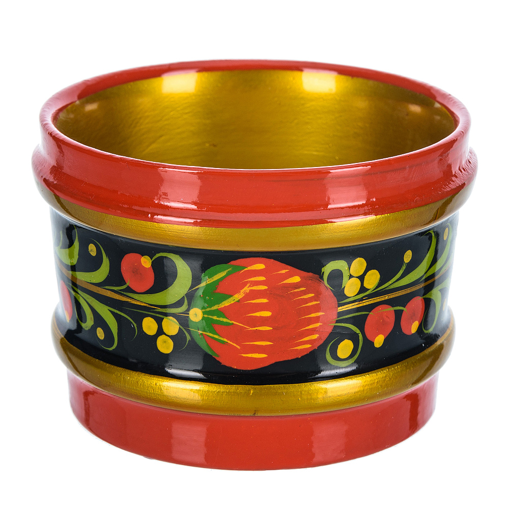 Солонка «Ягоды». Хохлома - интернет магазин Русь Велика я 