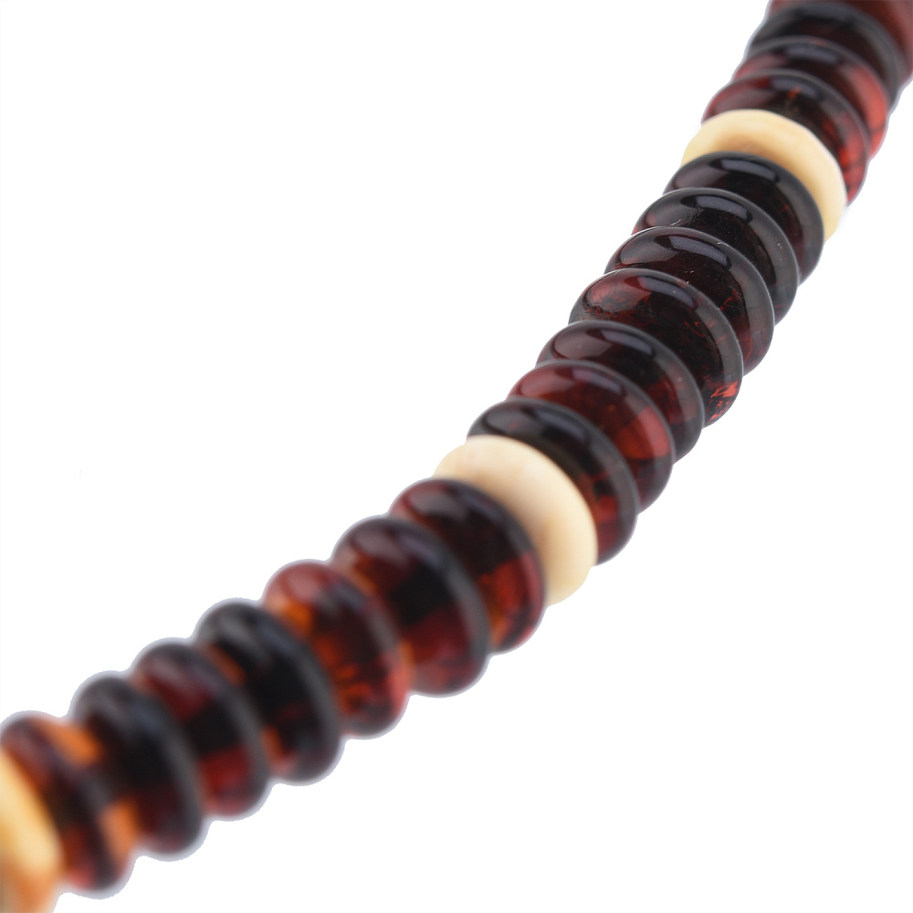 Бусы из натурального янтаря «Шайба» - интернет магазин Русь Велика я фото 2