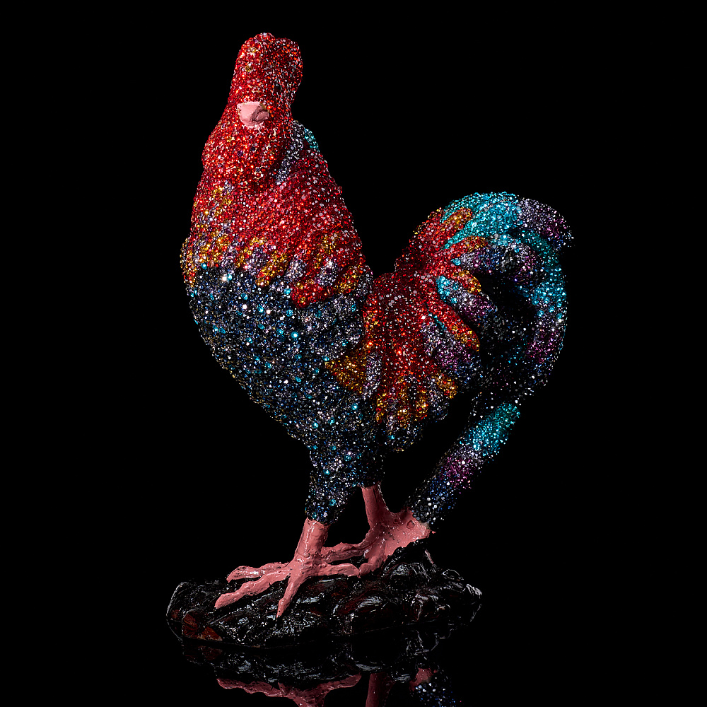 Статуэтка с хрустальными стразами «Петух» - интернет магазин Русь Велика я фото 1