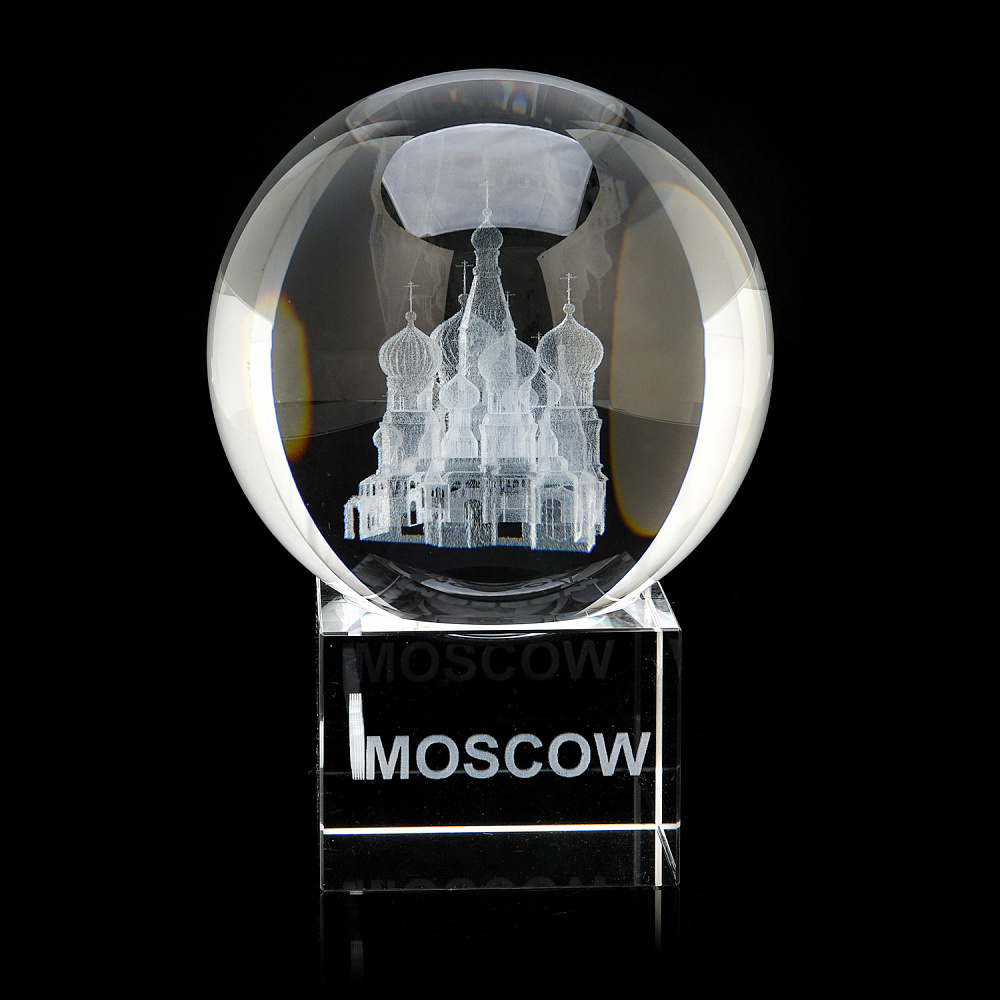 Лазерная графика. Статуэтка «Храм Василия Блаженного» - интернет магазин Русь Велика я фото 1