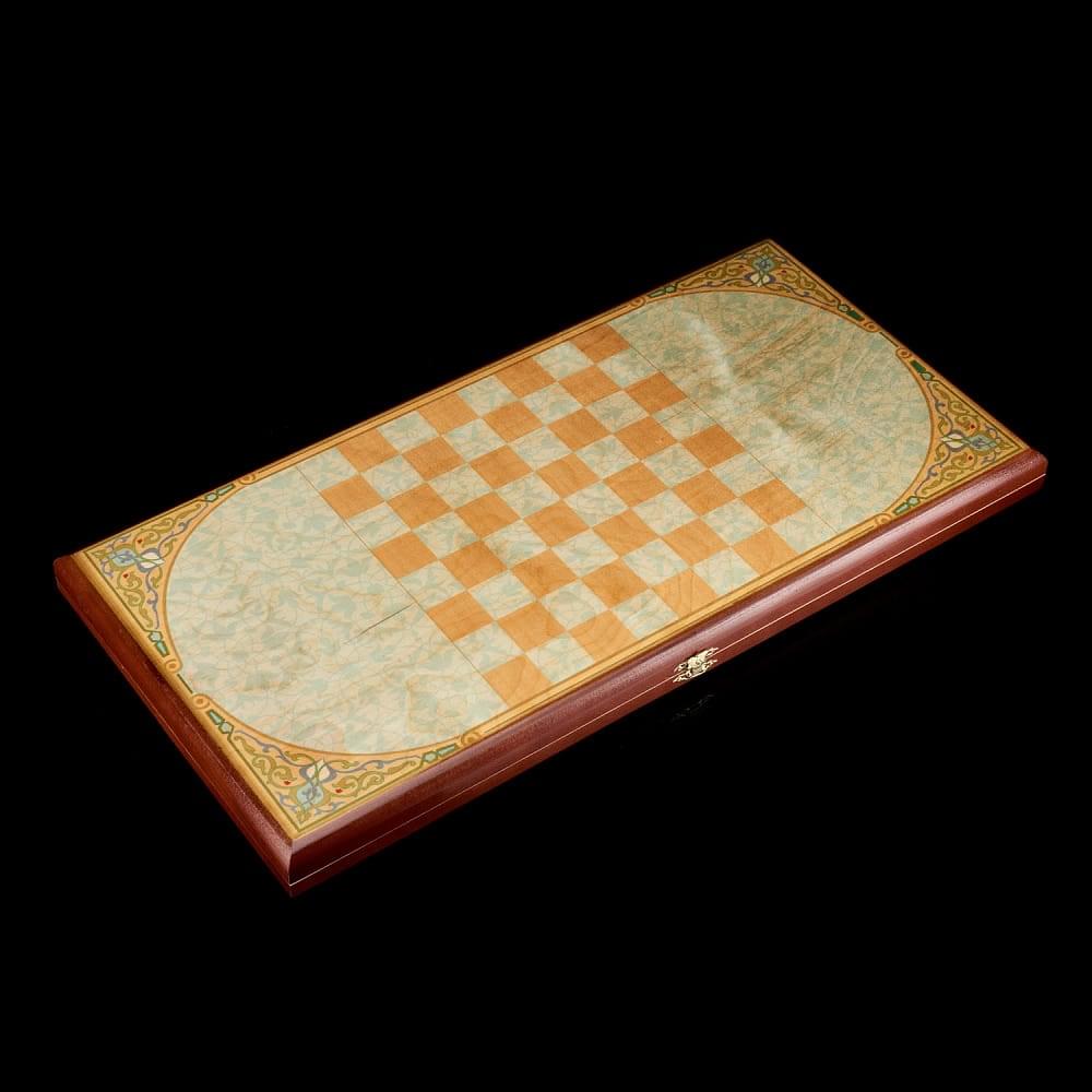 Нарды деревянные с иллюстрацией «Лошади» - интернет магазин Русь Велика я фото 2