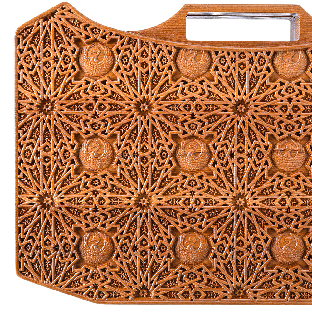 Покерный набор в резном чемоданчике из ясеня «Арабеска-6» - интернет магазин Русь Велика я фото 2