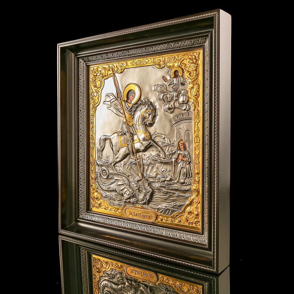 Икона «Георгий Победоносец» 39х34 см - интернет магазин Русь Велика я фото 1