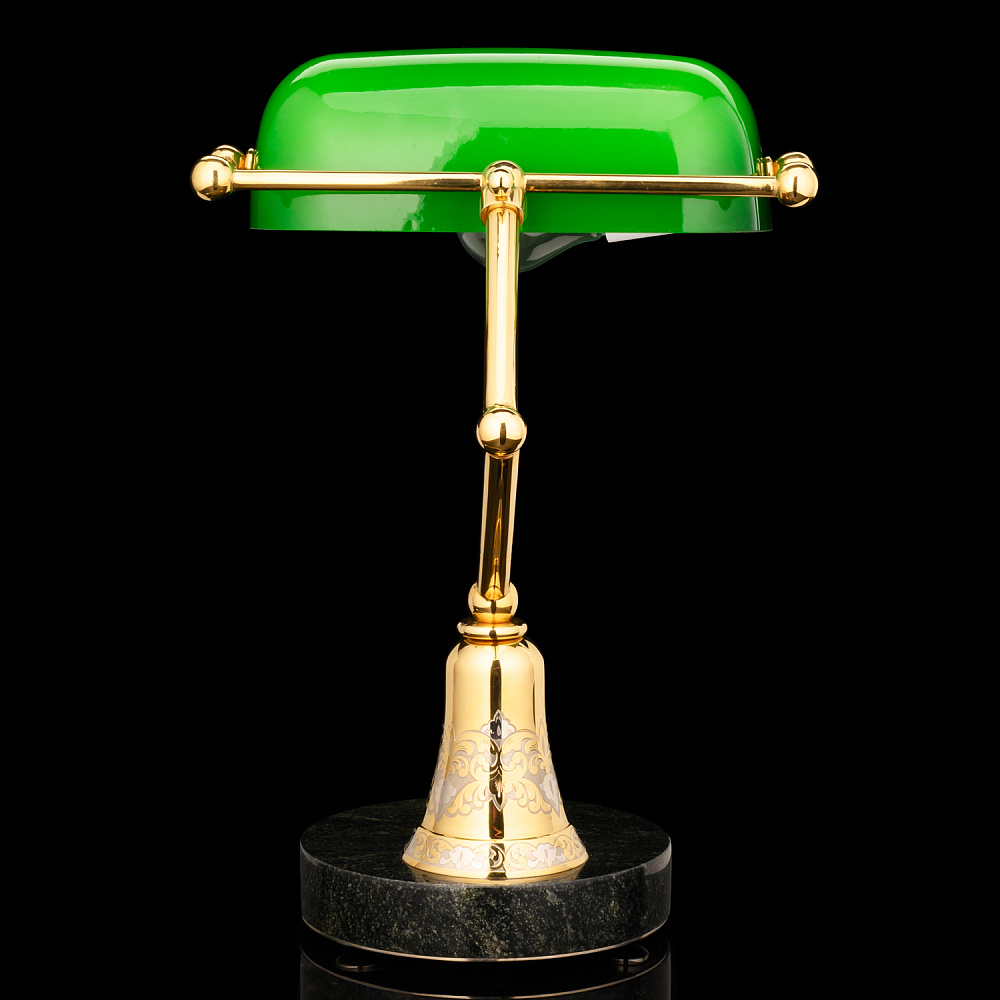 Лампа настольная с позолотой. Златоуст - интернет магазин Русь Велика я фото 3