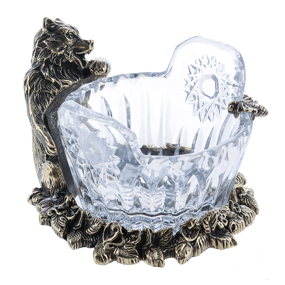 Икорница-медовница «Медведь с пчелкой» - интернет магазин Русь Велика я фото 1