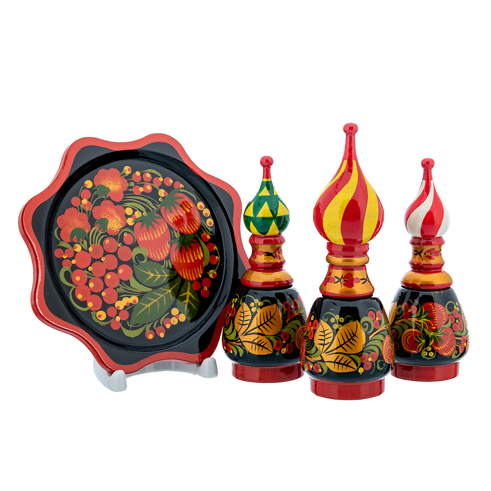 Набор для специй «Купола». Хохлома - интернет магазин Русь Велика я фото 1
