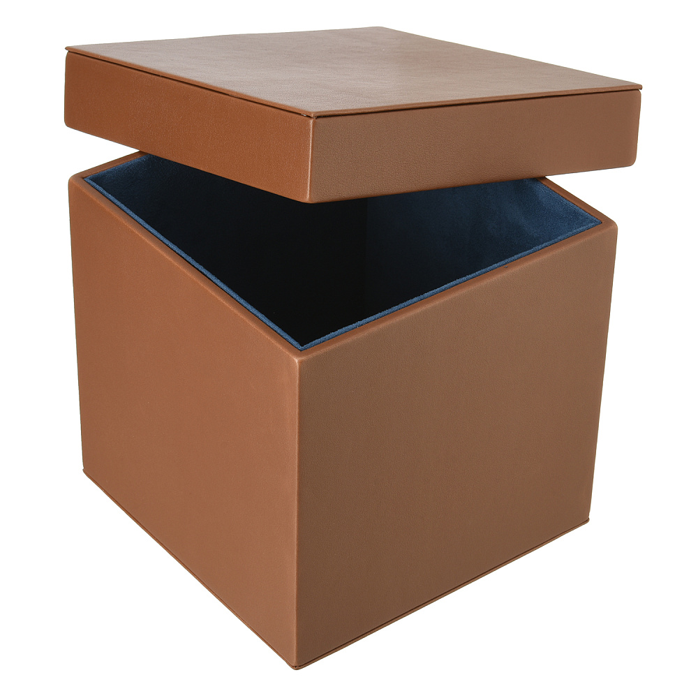 Подарочная упаковка из экокожи молочный шоколад 16х16х16 см - интернет магазин Русь Велика я фото 1