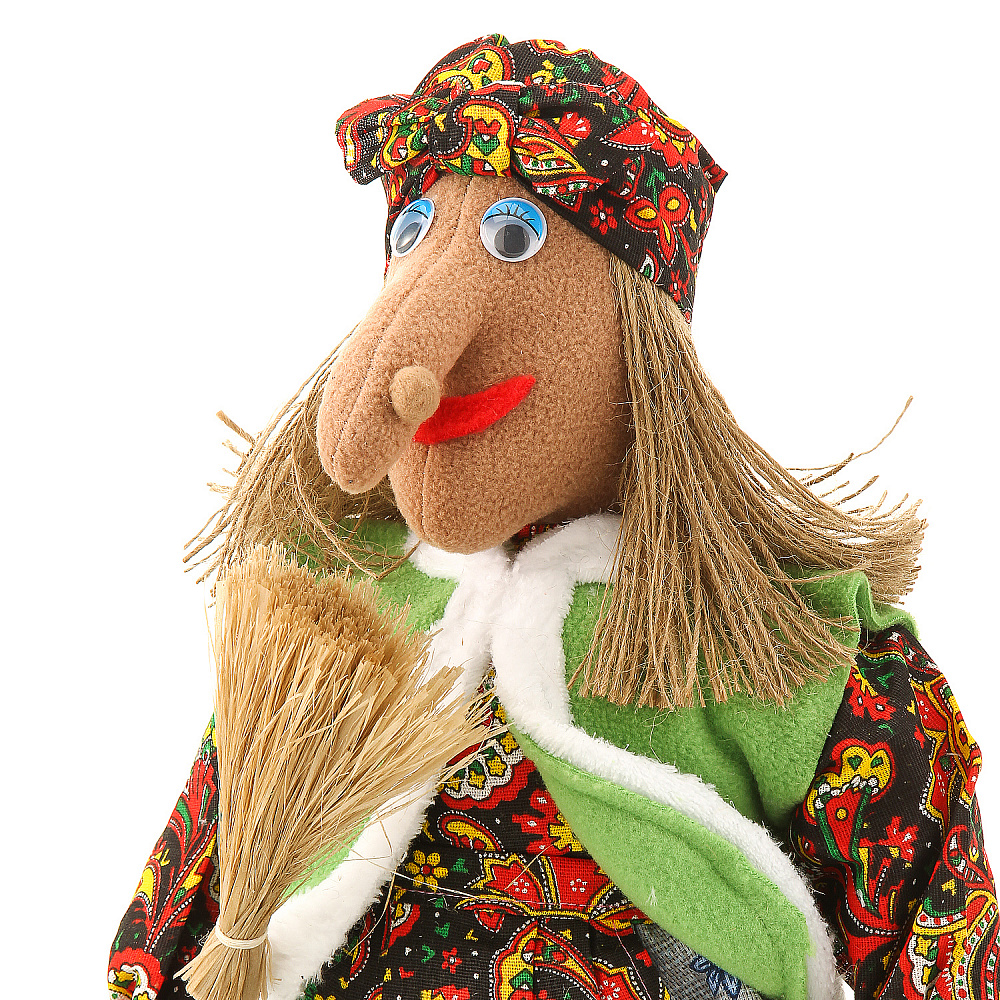 Лоскутная игрушка-оберег «Баба-Яга в лаптях» - интернет магазин Русь Велика я фото 4