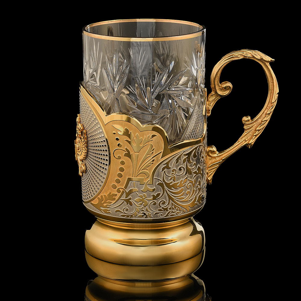 Подстаканник «Герб РФ». Златоуст - интернет магазин Русь Велика я фото 1