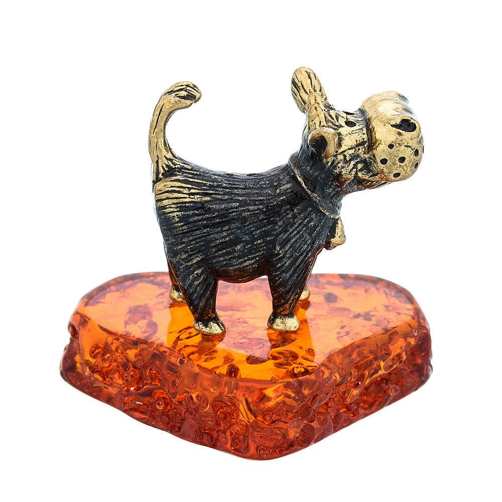 Статуэтка с янтарем «Бычок Милаха» - интернет магазин Русь Велика я фото 1