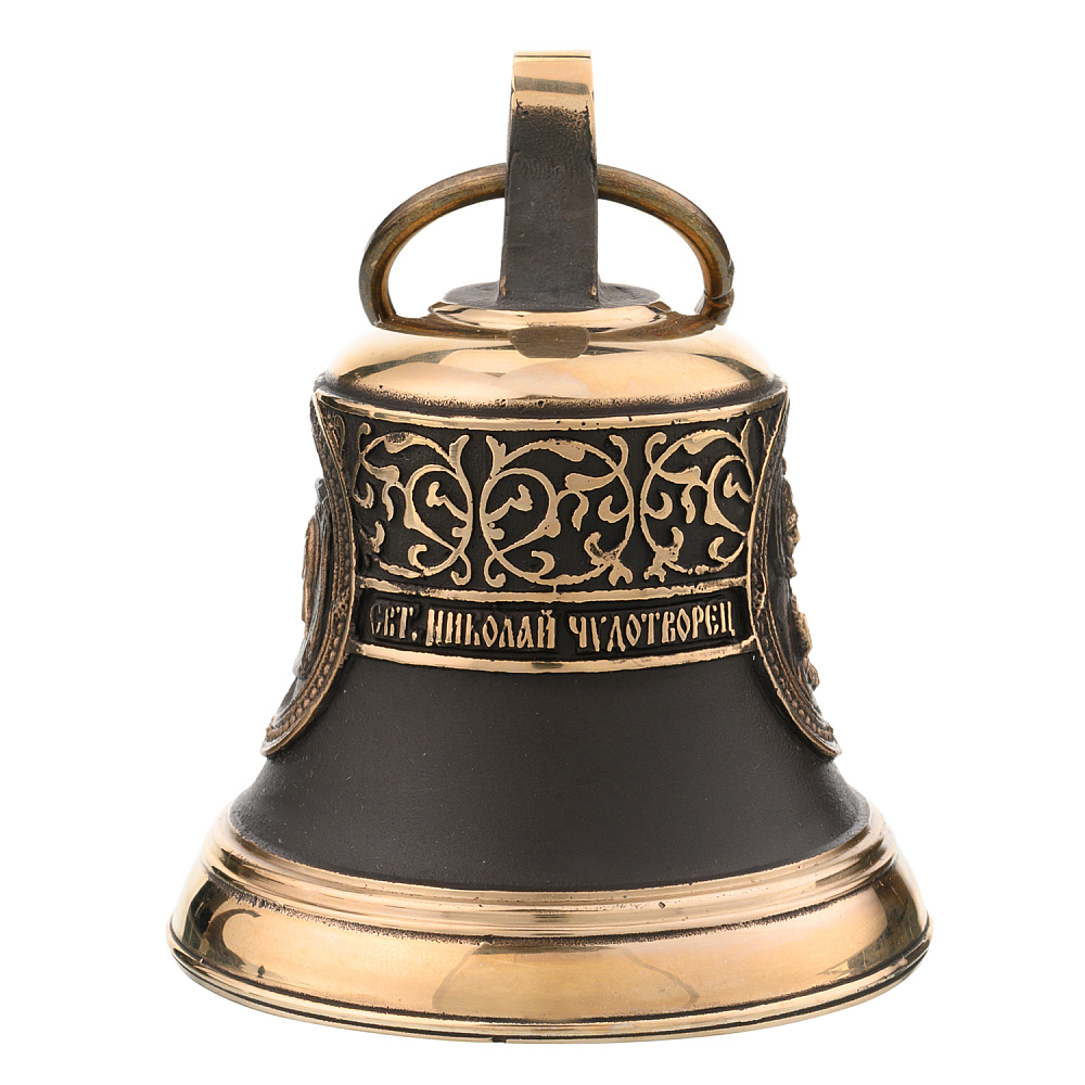 Колокол бронзовый на подставке «Николай Чудотворец» - интернет магазин Русь Велика я фото 1