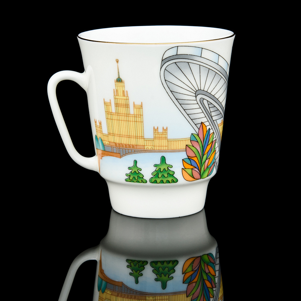 Кофейная пара 165 мл «Парк Зарядье». Форма «Майская». ИФЗ - интернет магазин Русь Велика я фото 4