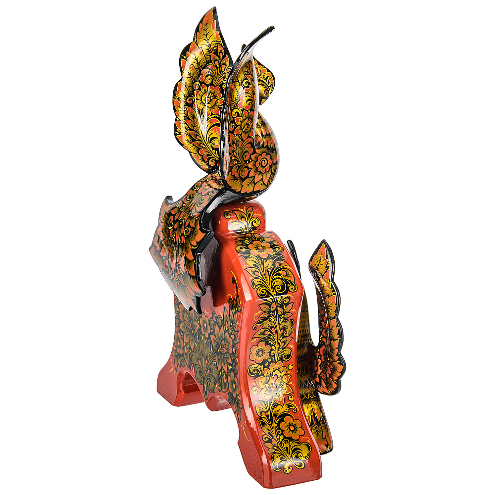 Часы настольные с росписью. Хохлома - интернет магазин Русь Велика я фото 4