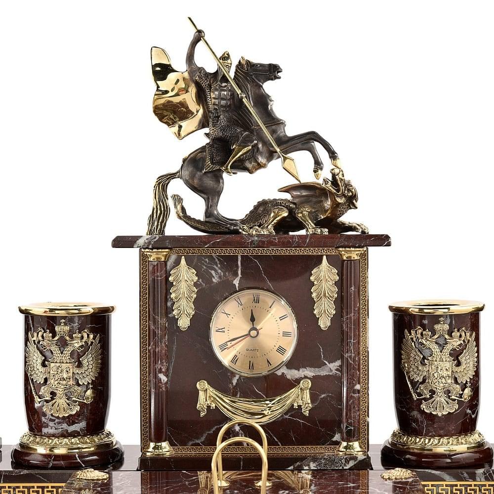 Настольный набор для руководителя «Георгий Победоносец» - интернет магазин Русь Велика я фото 1