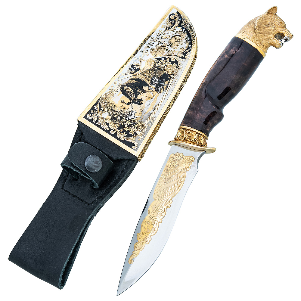Нож сувенирный «Волк». Златоуст - интернет магазин Русь Велика я 