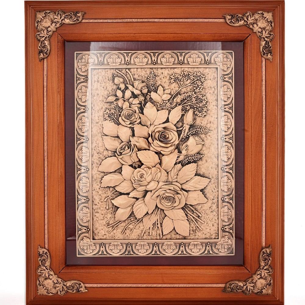 Панно «Розы» 29 х 34 см - интернет магазин Русь Велика я 