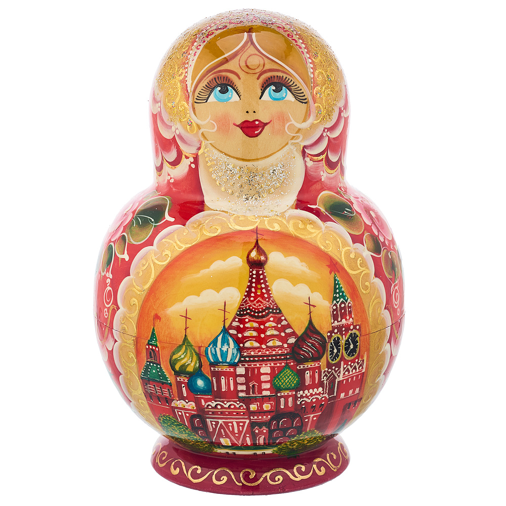Матрешка «Москва. Храм Василия Блаженного» 20 мест - интернет магазин Русь Велика я фото 1