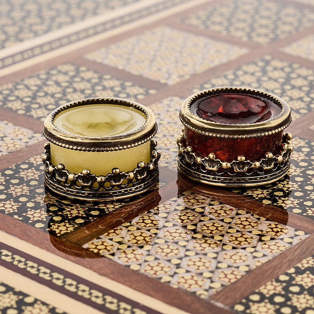 Нарды-шашки с янтарными фишками «Персидские» 49х25 см - интернет магазин Русь Велика я фото 10