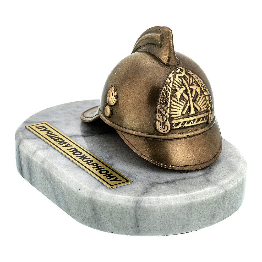 Бронзовая статуэтка «Пожарный шлем» - интернет магазин Русь Велика я фото 1