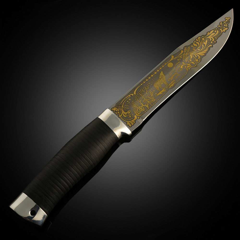 Нож сувенирный «Таежный. Волки». Златоуст - интернет магазин Русь Велика я фото 2