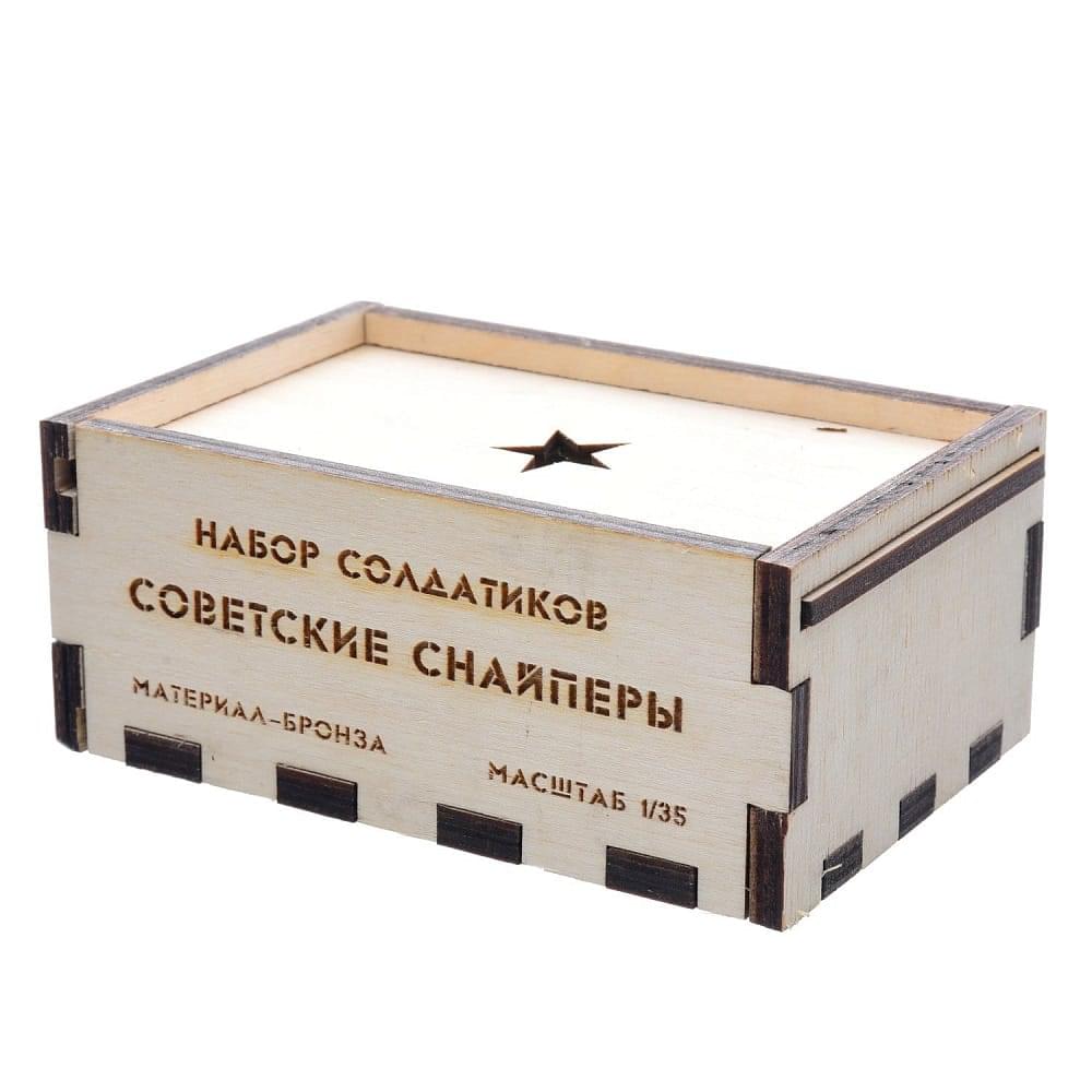 Набор бронзовых статуэток-солдатиков «Снайперы». Набор из 4 фигурок - интернет магазин Русь Велика я фото 6