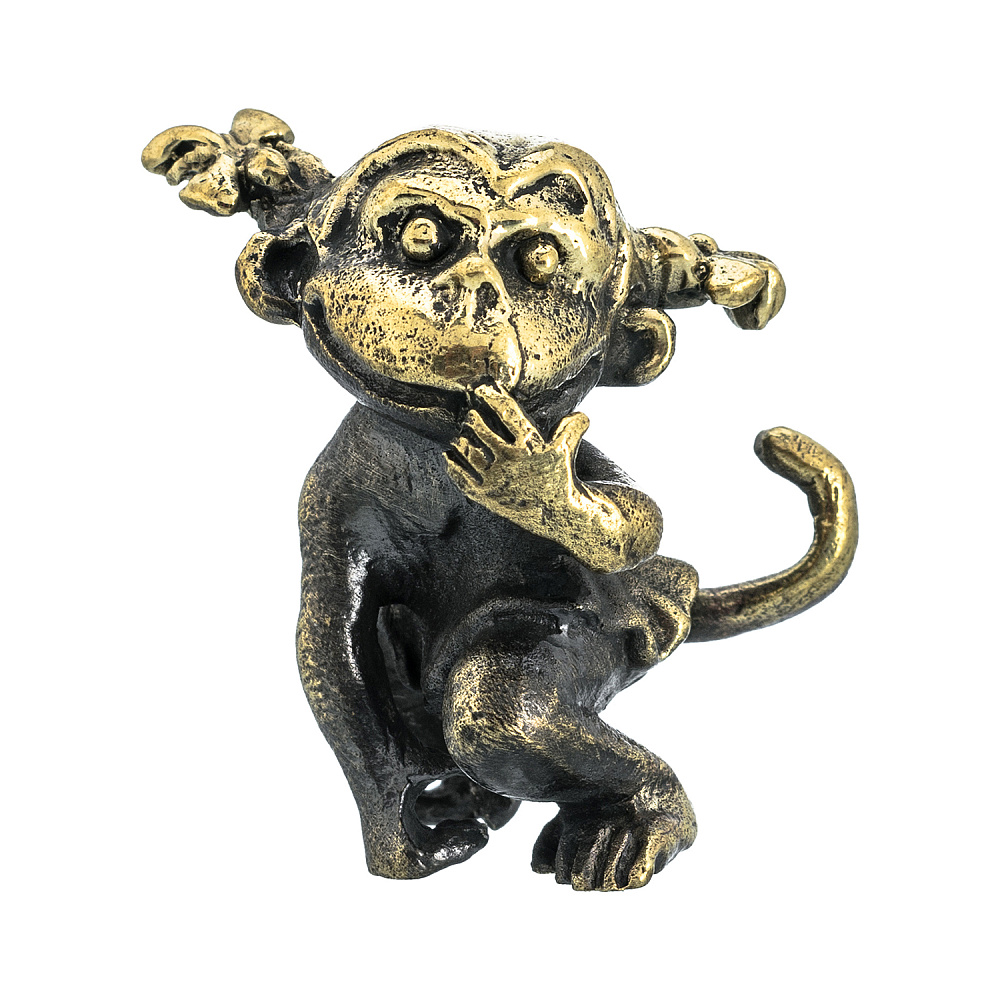 Бронзовая статуэтка «Обезьянка Клара» - интернет магазин Русь Велика я фото 1