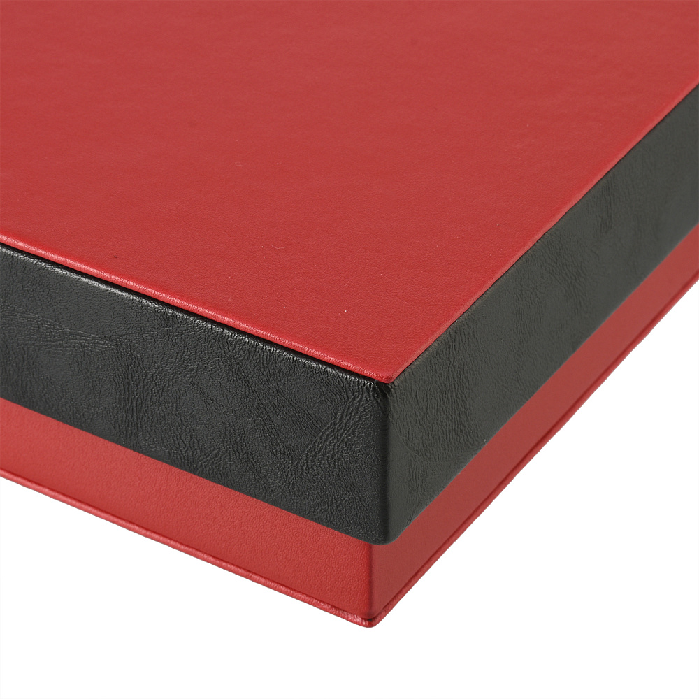 Подарочная упаковка из экокожи красная 30х40х5 см - интернет магазин Русь Велика я фото 2