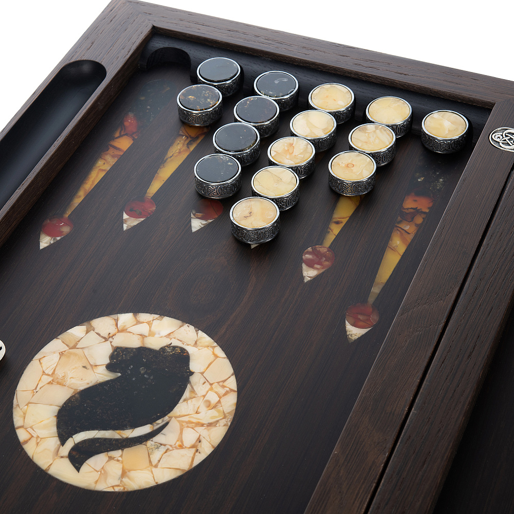 Нарды янтарные «Лев» 60х30 см - интернет магазин Русь Велика я фото 10