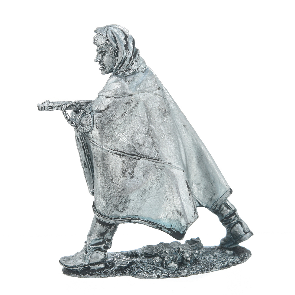 Оловянная миниатюра. Солдатик «Автоматчик РККА» - интернет магазин Русь Велика я фото 2