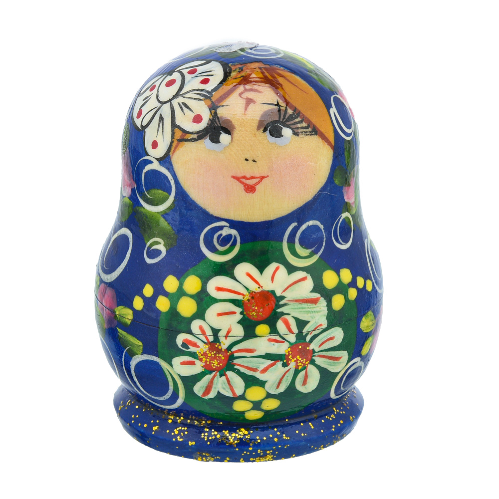 Матрешка мини «Ромашка» 5 мест - интернет магазин Русь Велика я фото 1