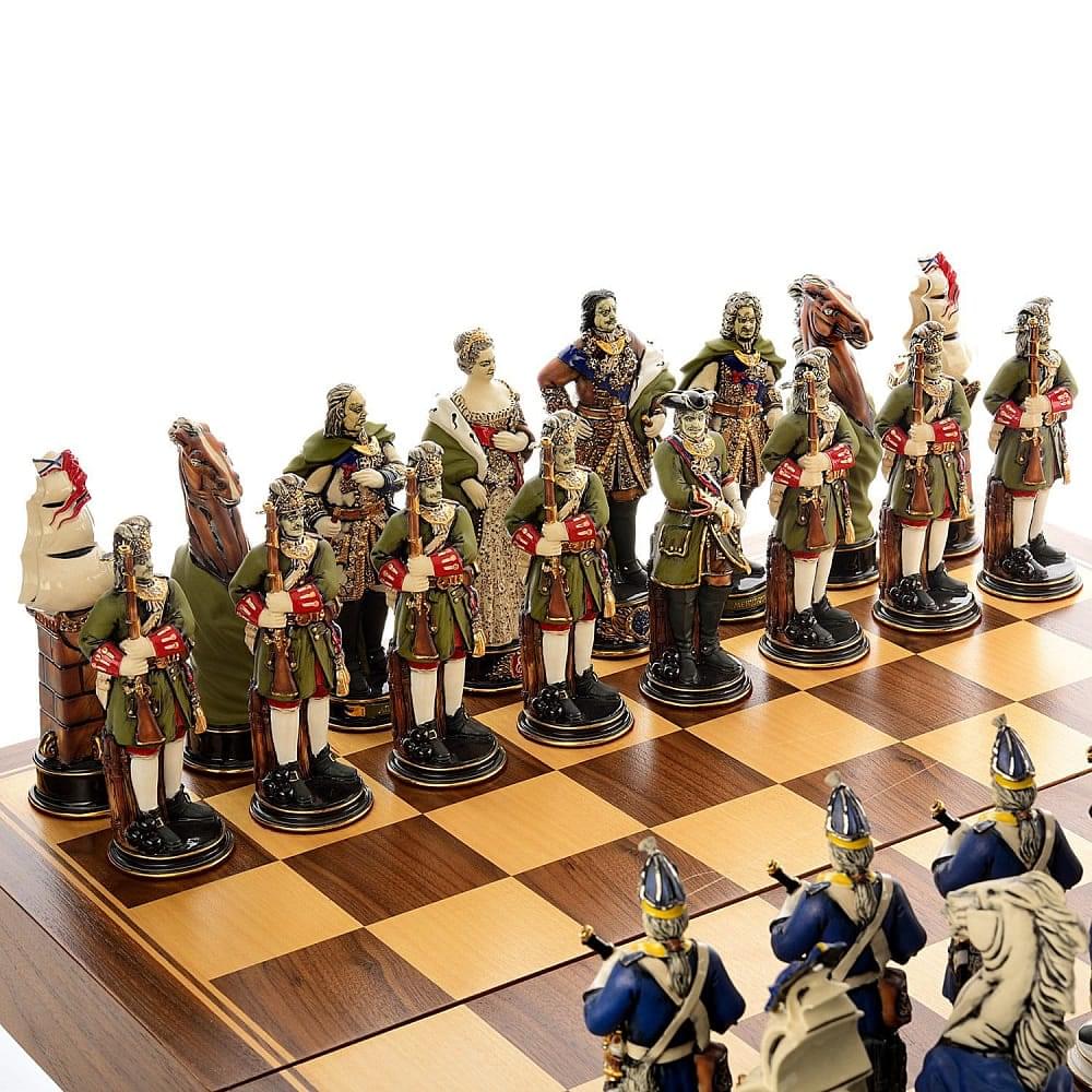 Шахматы из фарфора коллекционные  «Петр под Полтавой» эксклюзив - интернет магазин Русь Велика я фото 2