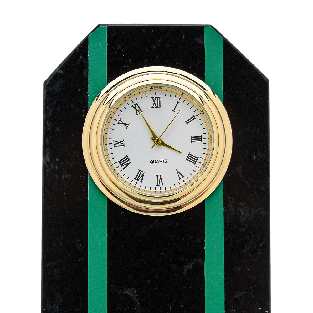 Настольные часы из камня «Погон. Подполковник ПВ» - интернет магазин Русь Велика я фото 2