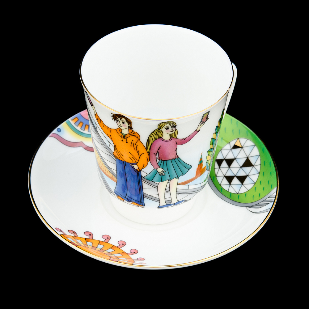 Кофейная пара 165 мл «Парк Зарядье». Форма «Майская». ИФЗ - интернет магазин Русь Велика я фото 1