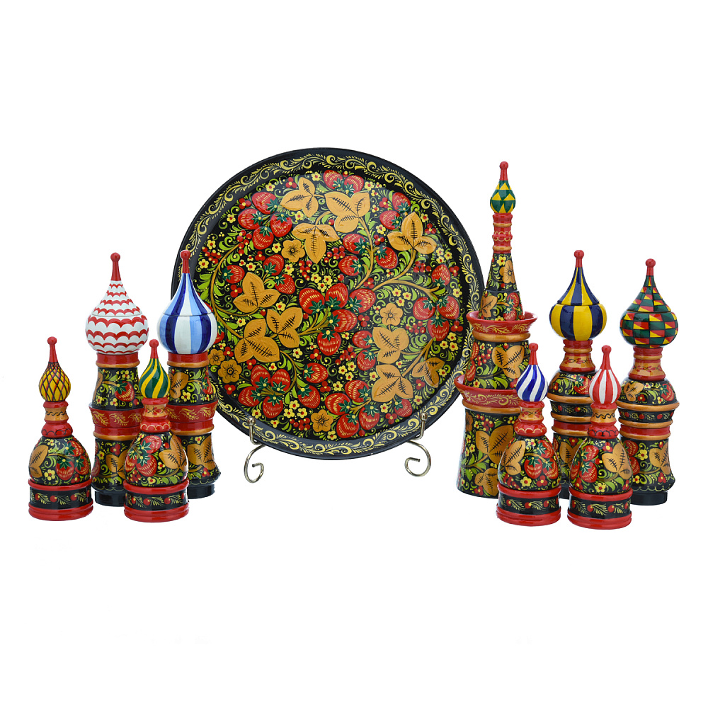 Набор для специй «Купола». Хохлома - интернет магазин Русь Велика я фото 1