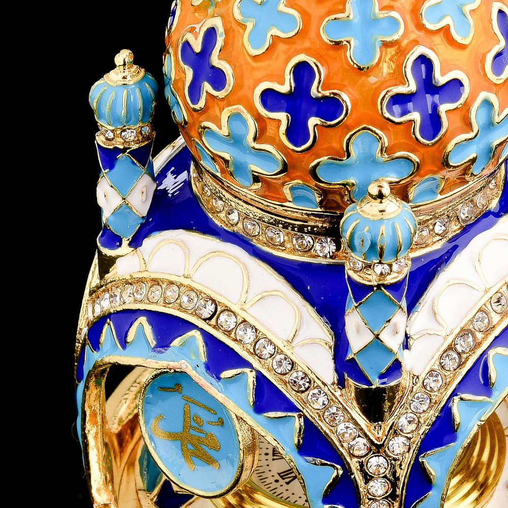 Шкатулка «Мечеть» с часами. Традиции Фаберже - интернет магазин Русь Велика я фото 5