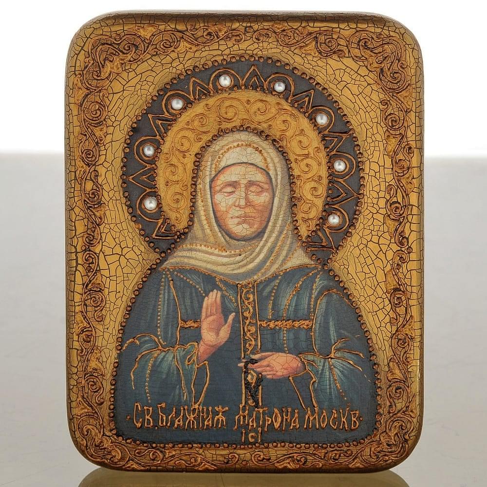 Икона «Блаженная старица Матрона Московская» - интернет магазин Русь Велика я 