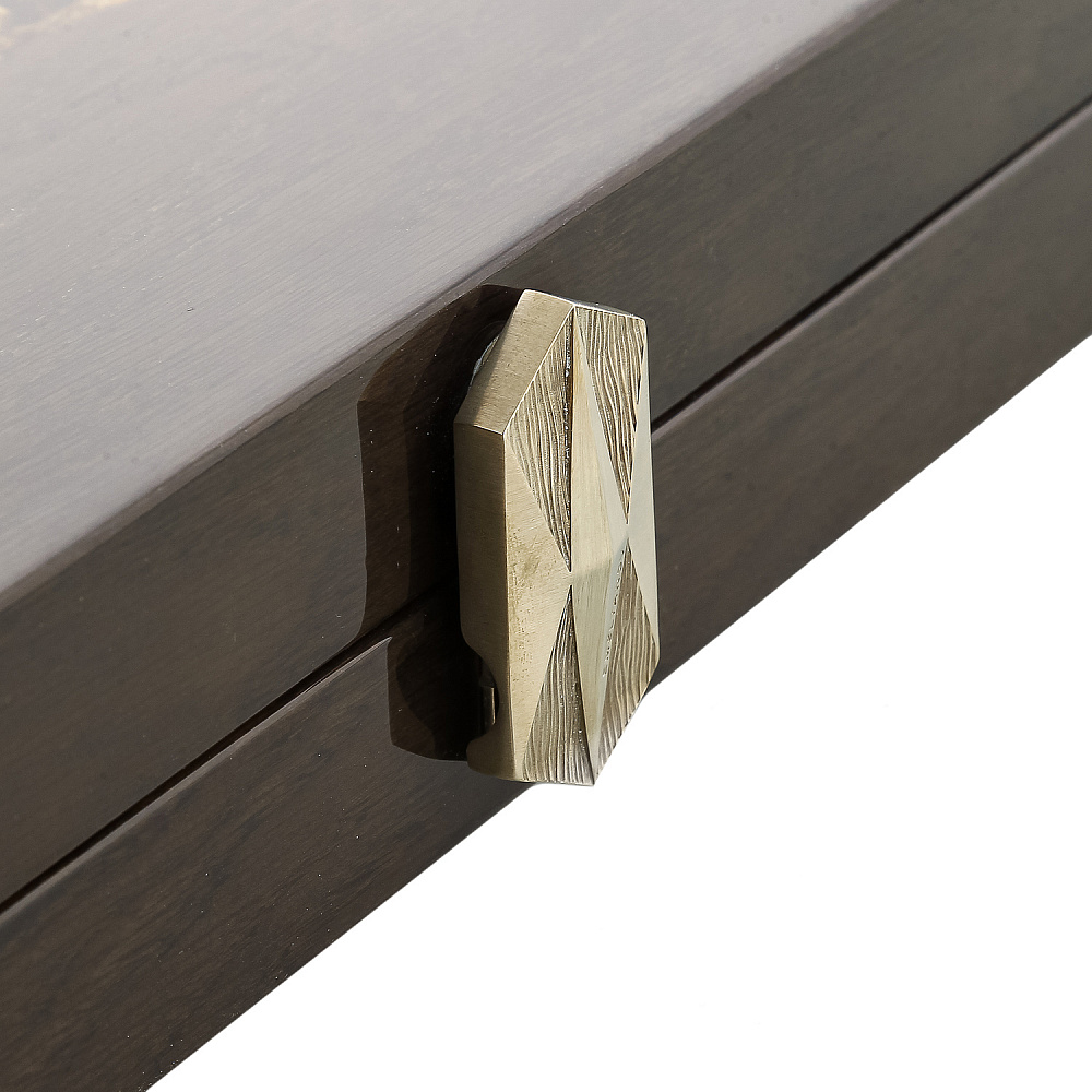 Нарды из мореного дуба с инкрустацией и фишками из янтаря «Черное золото» - интернет магазин Русь Велика я фото 10