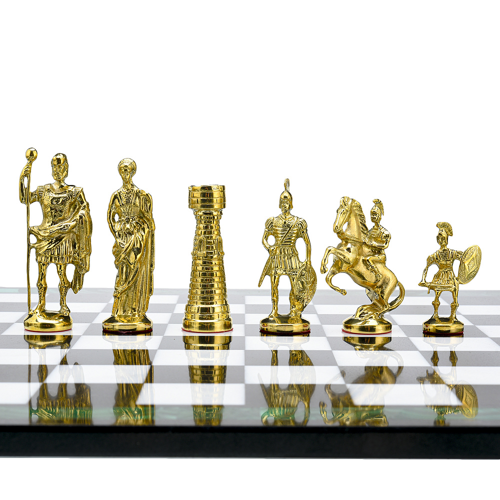 Шахматы из камня «Римские» 39х39 см - интернет магазин Русь Велика я фото 2