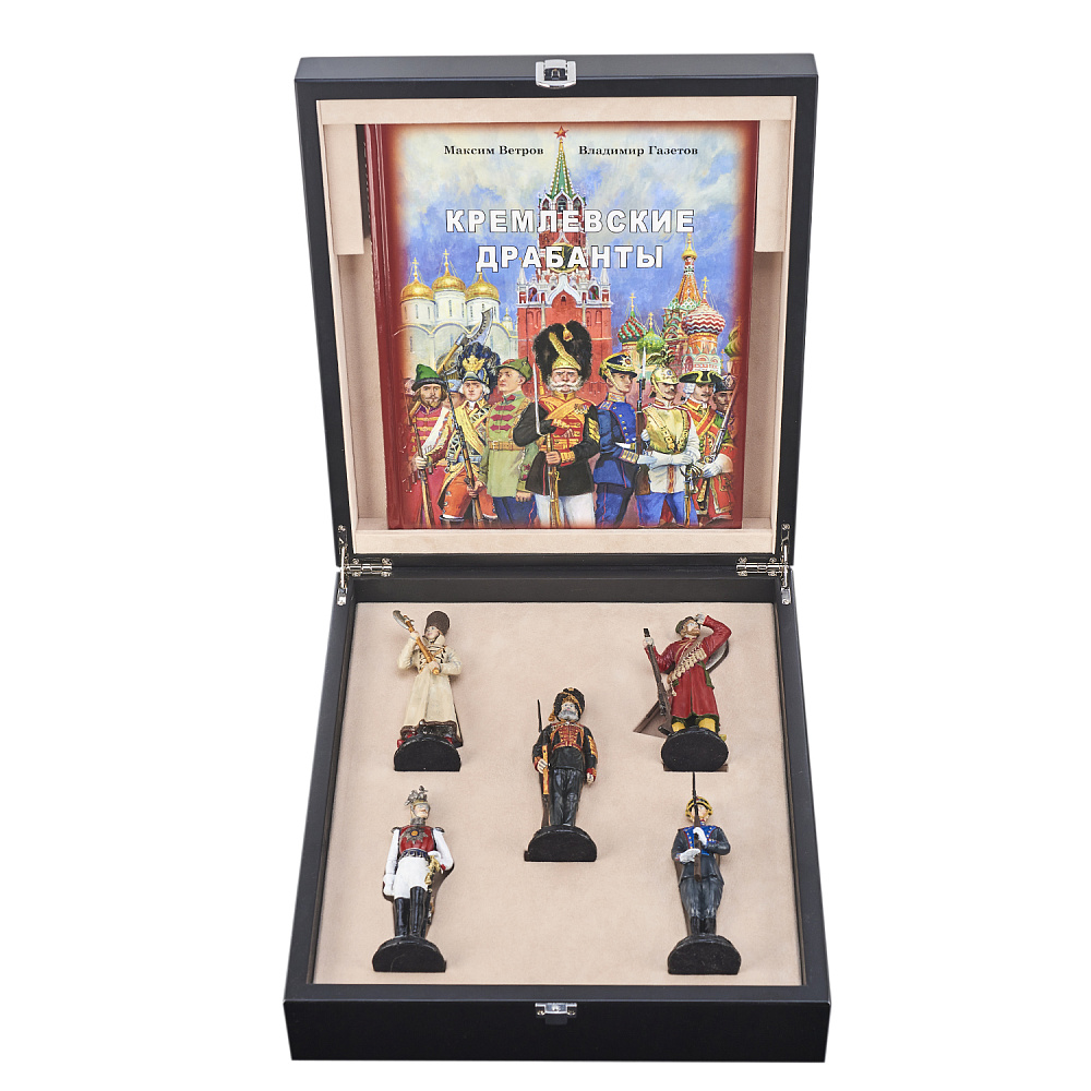 Оловянная миниатюра. Набор солдатиков с книгой «Гвардейцы Кремля» - интернет магазин Русь Велика я 