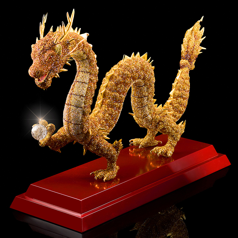 Скульптура с хрустальными стразами «Дракон» - интернет магазин Русь Велика я 