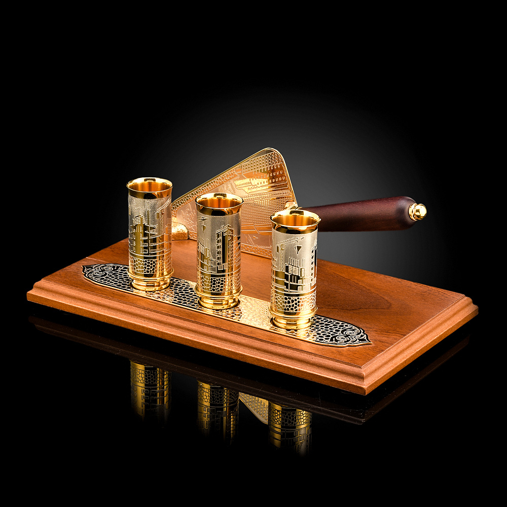 Питейный водочный набор «Строительный мастерок». Златоуст - интернет магазин Русь Велика я фото 1