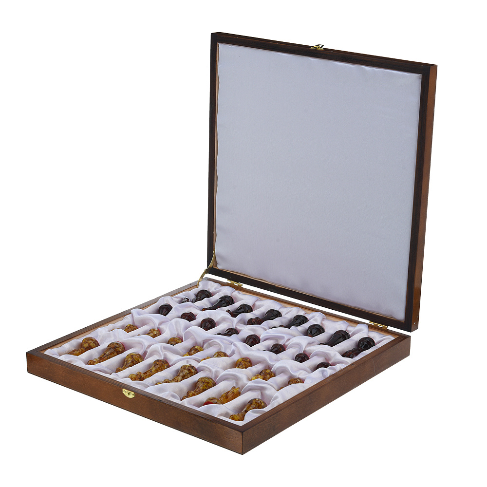 Шахматы с фигурами из янтаря 37х37 см - интернет магазин Русь Велика я фото 7