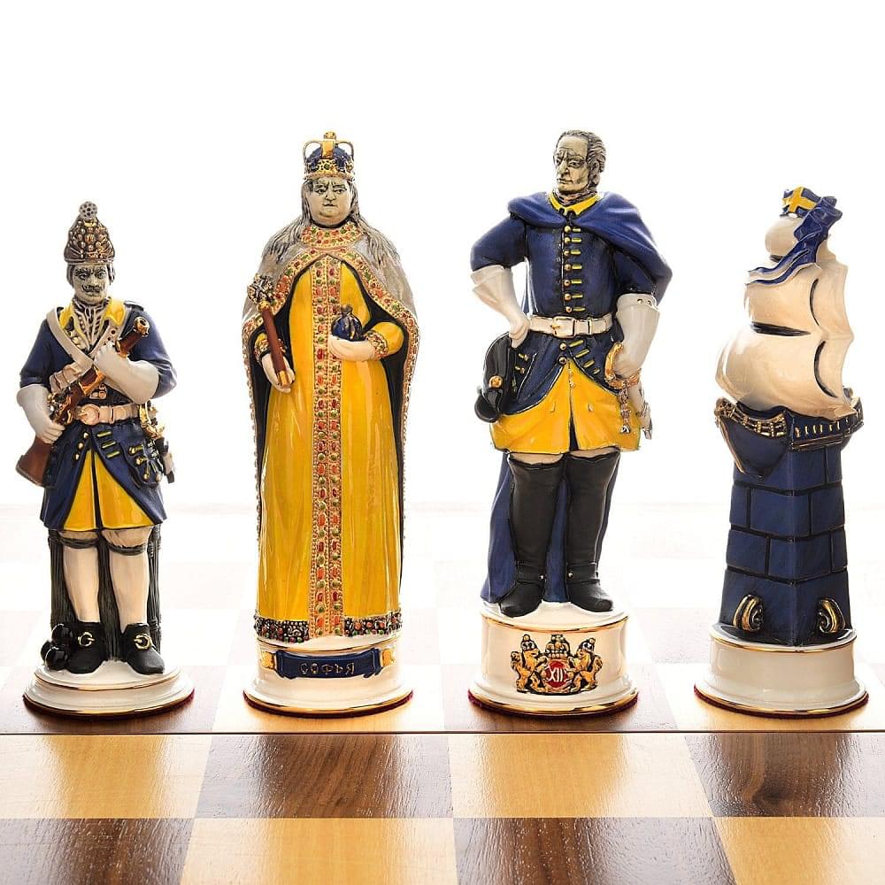 Шахматы из фарфора коллекционные  «Петр под Полтавой» эксклюзив - интернет магазин Русь Велика я фото 6