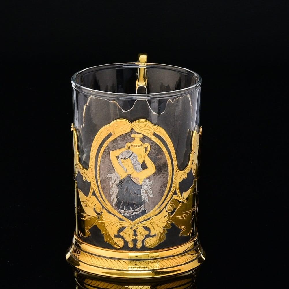 Набор подстаканников на 2 персоны. Златоуст - интернет магазин Русь Велика я фото 1