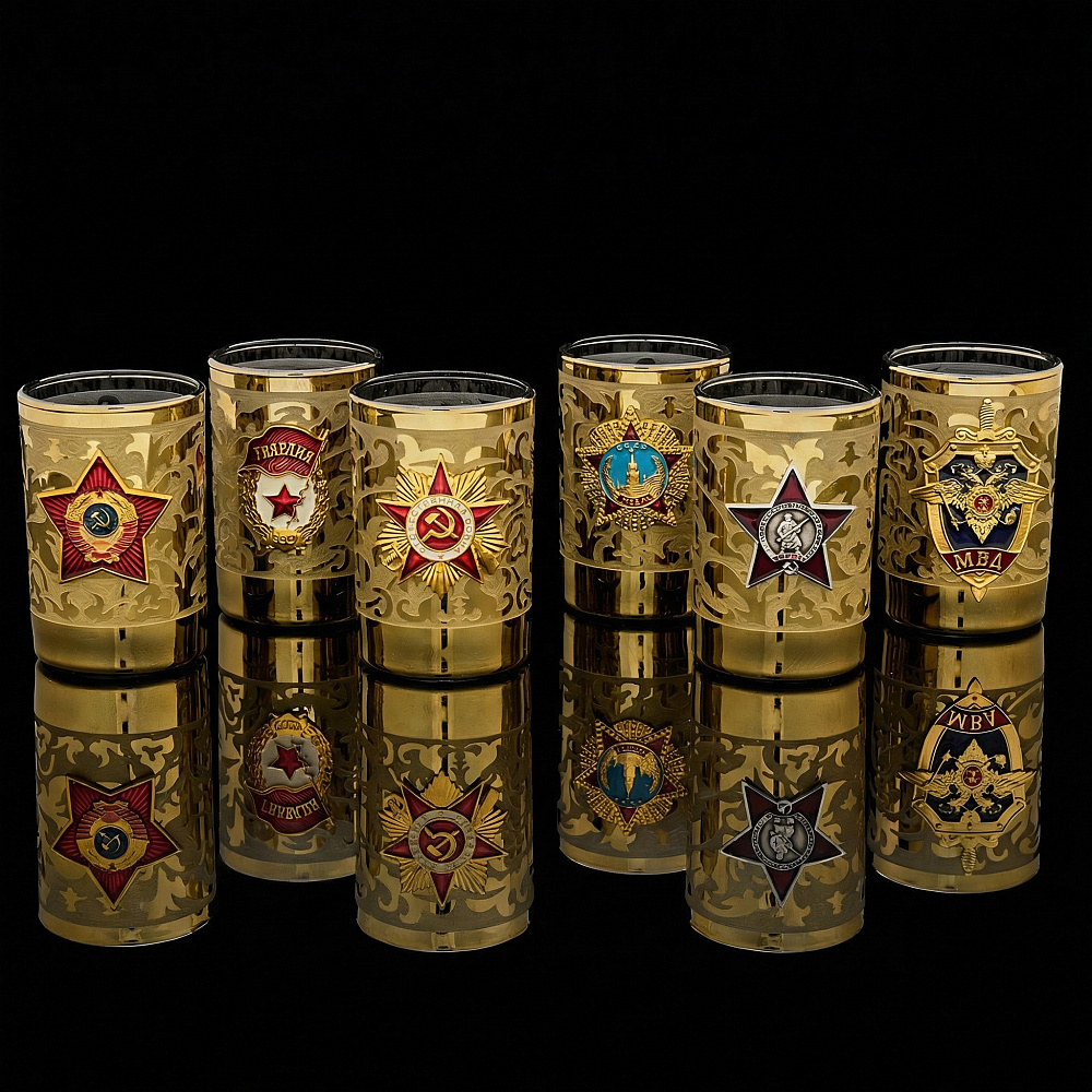 Набор стопок 50 мл с символикой - интернет магазин Русь Велика я 