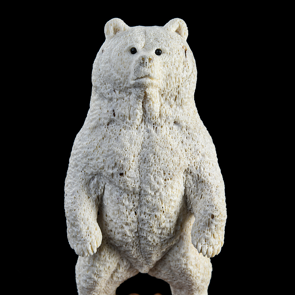 Скульптура из кости «Медведь» - интернет магазин Русь Велика я фото 3