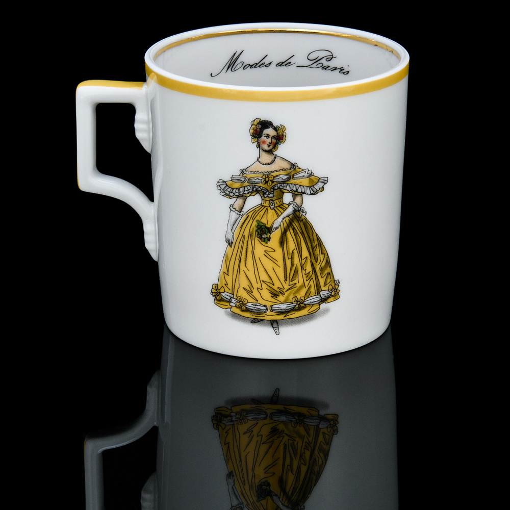 Чайная пара 220 мл «Modes de Paris 1835». Форма Гербовая. ИФЗ - интернет магазин Русь Велика я фото 2