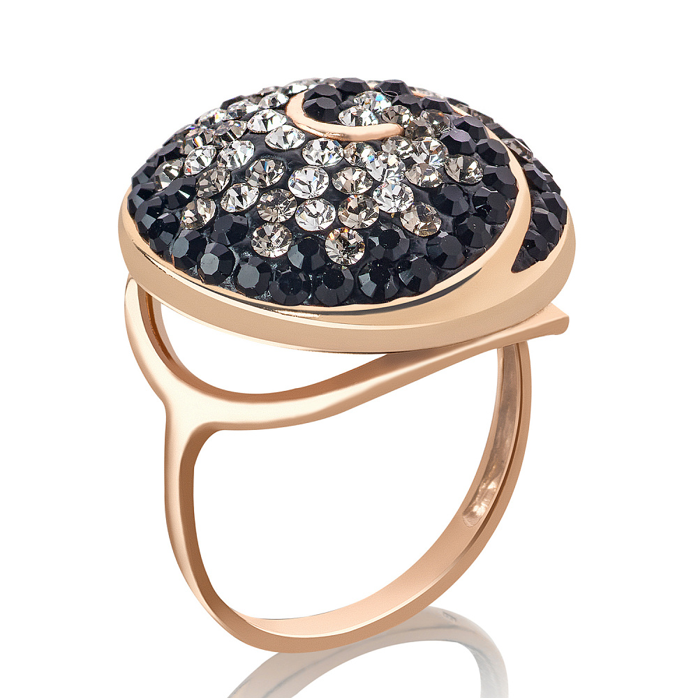 Кольцо с кристаллами Сваровски. Серебро 925*. Вес 4.91 гр. - интернет магазин Русь Велика я 